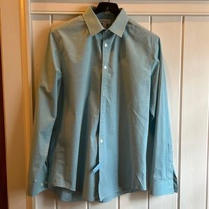 Calvin Klein green/white dress shirt Size:Adult Small